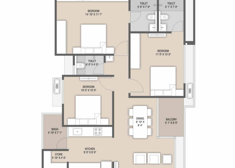 3BHK-Type-1